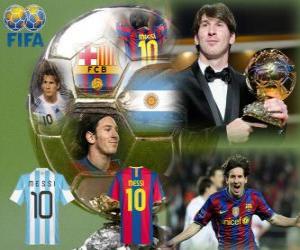 Puzzle Η FIFA Ballon d&#039;Or 2010 νικητής Μέσι